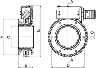 Hydraulic Swivel Joint Drawing